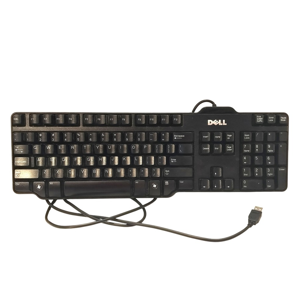 Dell SK-8115 Wired USB Keyboard Black Slim QWERTY Desktop PC CN-0DJ331 Rev A02
